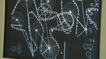 High Altitude Conveyance System wireframe animation on monitor display